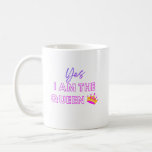 Yes I am the queen Coffee Mug<br><div class="desc">Yes I am the queen Coffee mug. Funny and cool queen mug.</div>