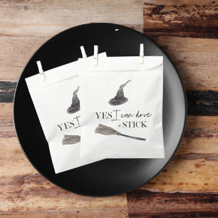 Yes I Can Drive A Stick Fun Happy Halloween Favour Bags