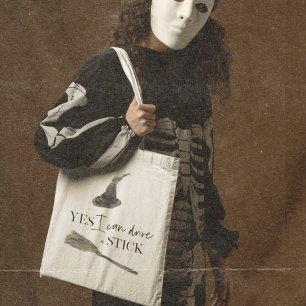 Yes I Can Drive A Stick Fun   Happy Halloween Tote Bag
