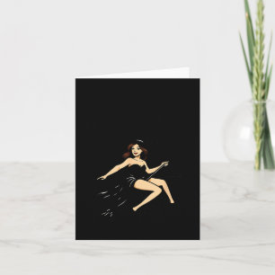 Yes I Can Drive A Stick Funny Halloween Soky Witch Card