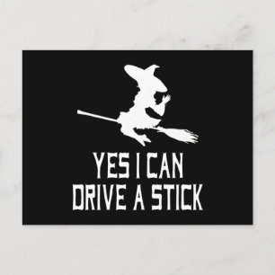 Yes I can drive a stick Postcard