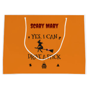 Yes, I Can Drive A Stick Says The Witch Large Gift Bag