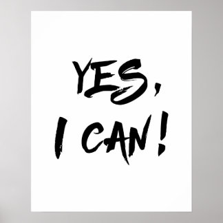 Yes I Can Poster