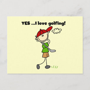 YES I Love Golf Tshirts and Gifts Postcard