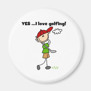 YES I Love Golfing Magnet