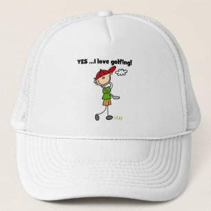 YES I Love Golfing Trucker Hat
