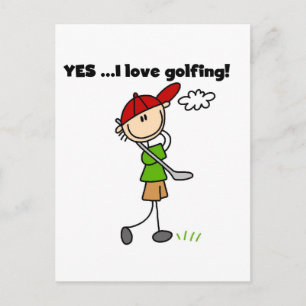 YES I Love Golfing Tshirts and Gifts Postcard