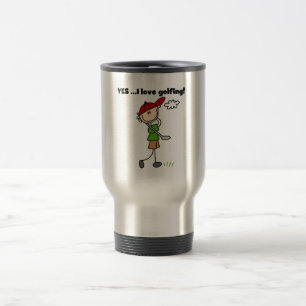 YES I Love Golfing Tshirts and Gifts Travel Mug