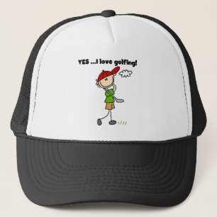 YES I Love Golfing Tshirts and Gifts Trucker Hat