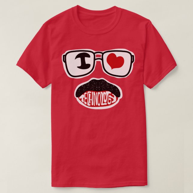 Yes I Love Technology T-Shirt (Design Front)