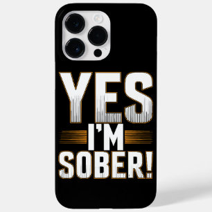 Yes, I’m sober white lies party creative Case-Mate iPhone 14 Pro Max Case