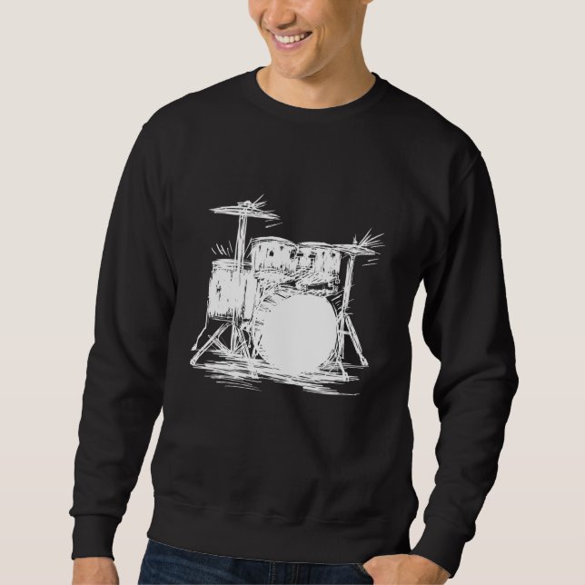 Yes, I Play The Drums Sweatshirt (Front)