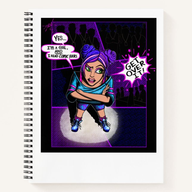 “Yes, I read comic books” fun journal (Front)