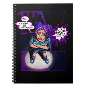 “Yes, I read comic books” fun notebook
