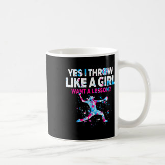 Yes I Throw Like A Girl Want A Lesson Softll Gift Coffee Mug