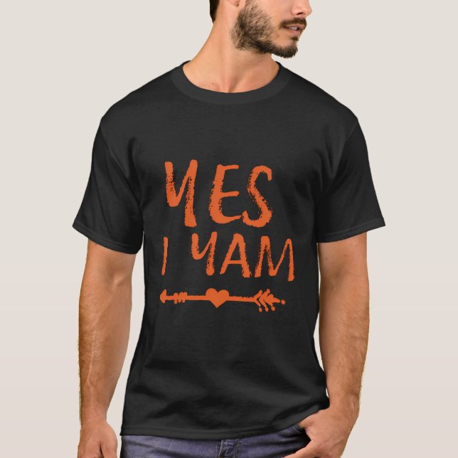 Yes I Yam Couples - Shes My Sweet Potato Matching T-Shirt (Front)