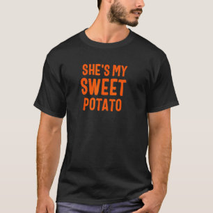 Yes I Yam She's My Sweet Potato Thanksgiving T-Shirt