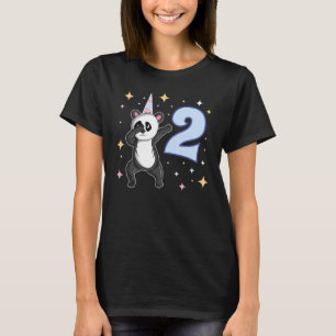 Yes I'm 2 Years Old Dabbing Panda Themed 2nd Birth T-Shirt