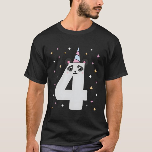 Yes I'M 4 Panda Themed 4Th Py T-Shirt (Front)