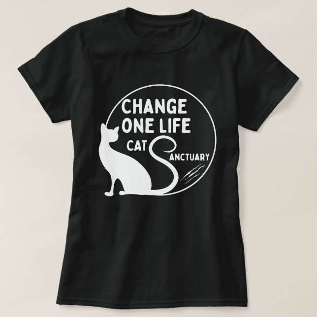 YES, I'm a cat person T-Shirt (Design Front)