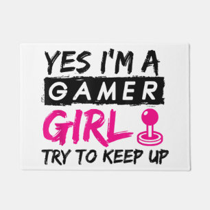Yes I'm a Gamer Girl Gaming Girl  Doormat