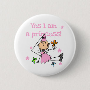 Yes I'm a Princess 6 Cm Round Badge