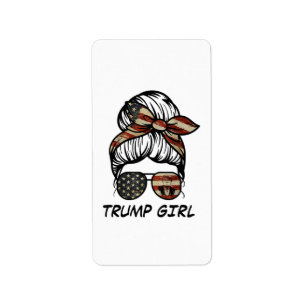 Yes I'm A Trump Girl Get Over It - Trump 2024 Elec Label