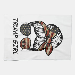 Yes I'm A Trump Girl Get Over It - Trump 2024 Elec Tea Towel