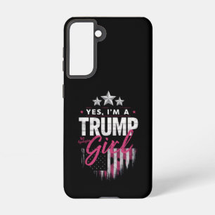 Yes I'm A Trump Girl No Apologies 2024 Election Samsung Galaxy Case
