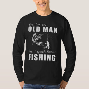 Yes, Im a Woman Who Speaks Fluent Fishing - Funny  T-Shirt