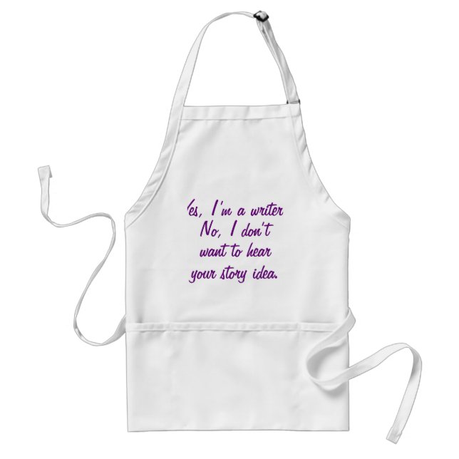 Yes, I'm a Writer Standard Apron (Front)