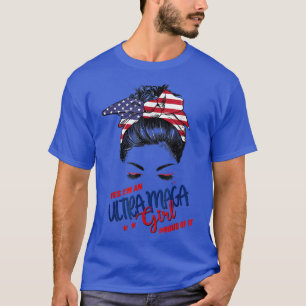 Yes I'm An Ultra Maga Girl Proud Of It Bunny Hair T-Shirt