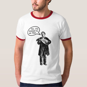 Yes, I'm licensed to use this (Mandolin) T-Shirt