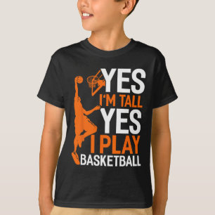 Yes Im Tall Yes I Play Sketll Fun Sketll Coach T-Shirt