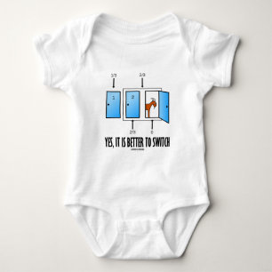Yes, It Is Better To Switch (Three Doors One Goat) Baby Bodysuit