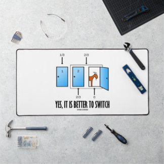 Yes, It Is Better To Switch Three Doors One Goat Desk Mat