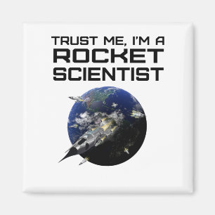 Yes It is Rocket Science Funny Aerospace Magnet