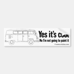 Yes it’s cool. No I’m not going to paint it Bumper Sticker