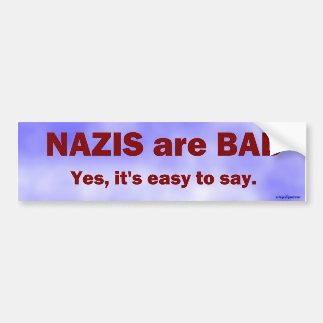 Yes, it's easy to say... bumper sticker (Front)