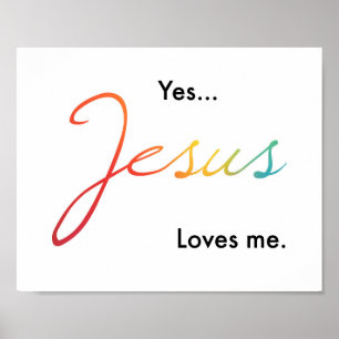 Yes Jesus Loves Me Poster