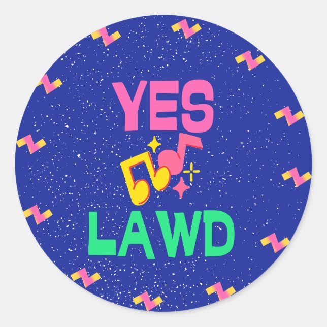 Yes Lawd-Anderson Paak Classic Round Sticker (Front)