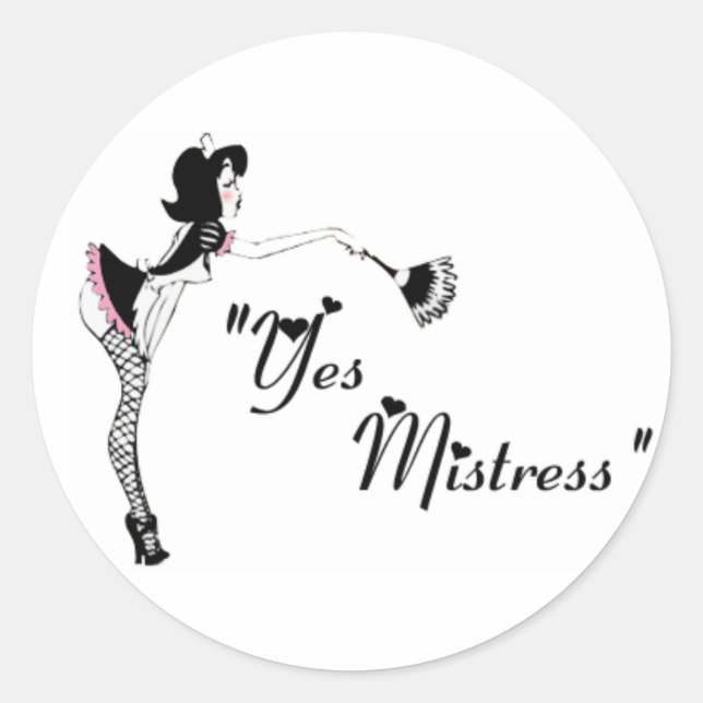 Yes Mistress ~ Maid Series Sticker (Front)