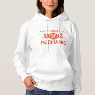 Yes, My Husband Is A Mechanic - Mechanic's Wife Hoodie