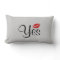 Yes No Bedroom Pillow