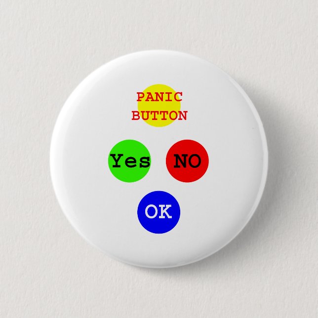 Yes No Buttons The MUSEUM Zazzle Gifts (Front)