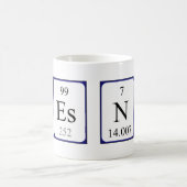 Yes/No periodic table word mug (Center)