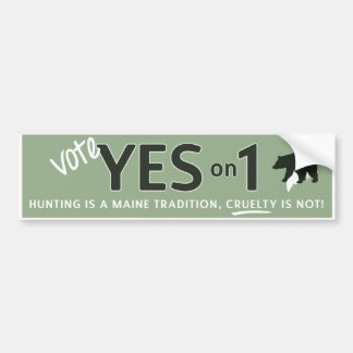 Yes on 1! Bumper Sticker