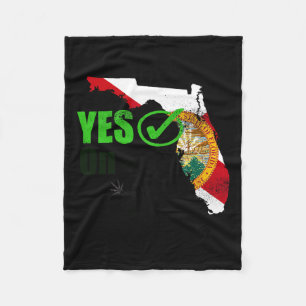 Yes On 3 Florida Fleece Blanket