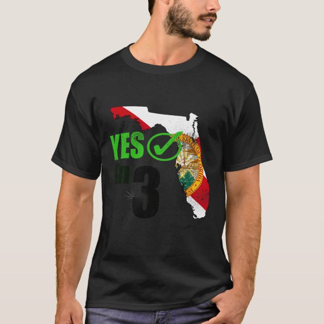 Yes On 3 Florida  T-Shirt (Front)
