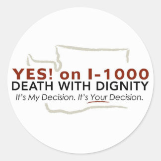 Yes! on I-1000 Small Sticker